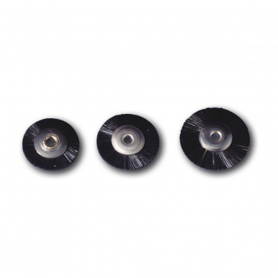 HS-kartáče miniaturní leštící, černé, pr. 17 mm, 12 ks