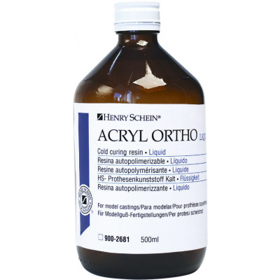 HS-ACRYL ORTHO COLD pryskyřice, transpa, tekutina 500 ml