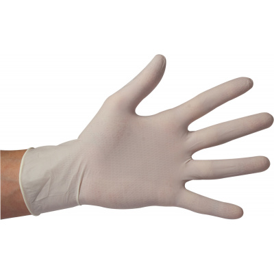 HS-rukavice latex nepudrované Grip L  100 ks