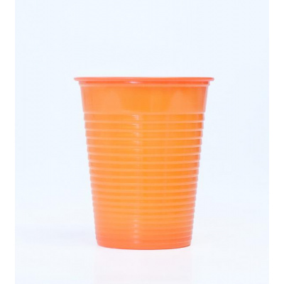 HS-kelímky plastové barevné  oranžové  kartón 3000 ks
