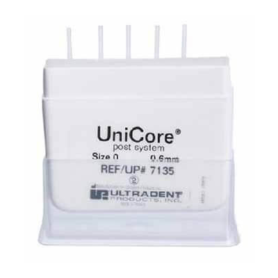 UniCore FRC čepy č. 0 (0,6 mm), bílé, 5ks