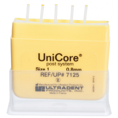 UniCore FRC čepy č. 1 (0,8 mm), žluté, 5ks