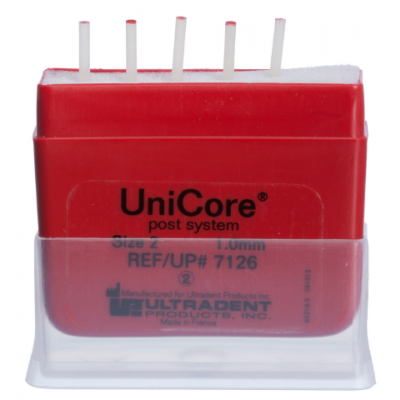 UniCore FRC čepy č. 2 (1,0 mm), červené, 5ks