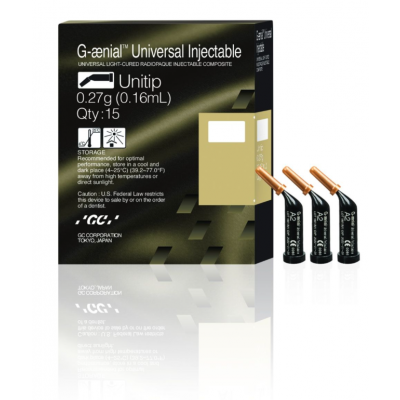 GC G-ænial Universal Injectable, Unitip 15x0.16ml (0.27g), AO2