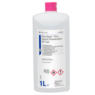 HS-EuroSept Xtra Hand EP gel, dezinfekce rukou, lahev 1l